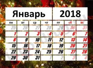 Новогодние каникулы